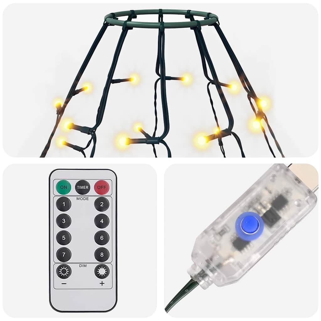 150 LED-es karácsonyi fényháló 150 cm