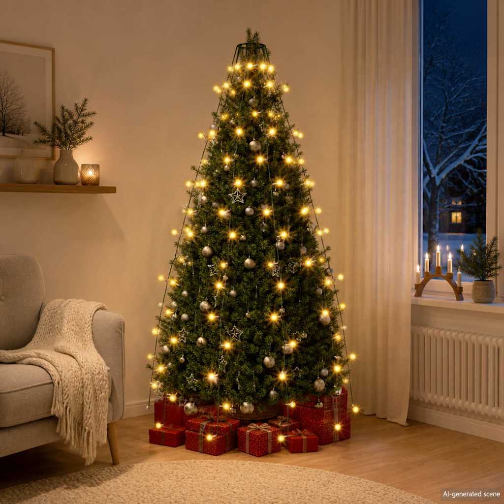 150 LED-es karácsonyi fényháló 150 cm