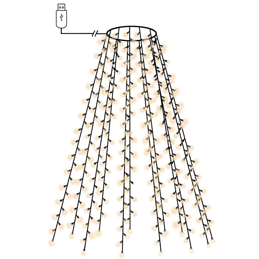 210 LED-es karácsonyi fényháló 210 cm