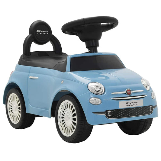 kék ráülős Fiat 500 játékautó