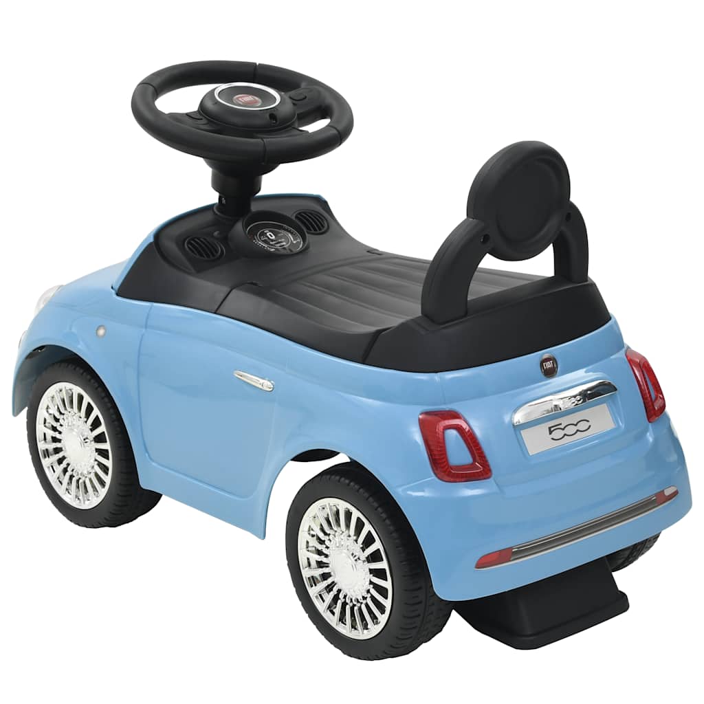 kék ráülős Fiat 500 játékautó