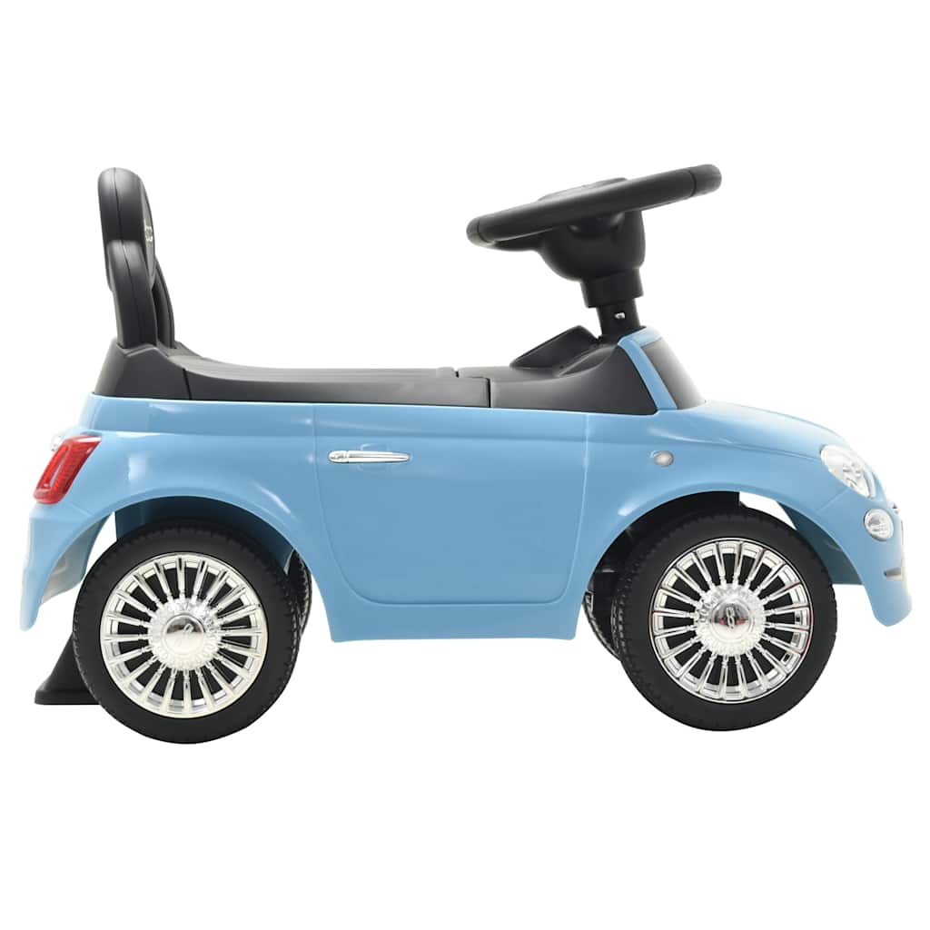 kék ráülős Fiat 500 játékautó