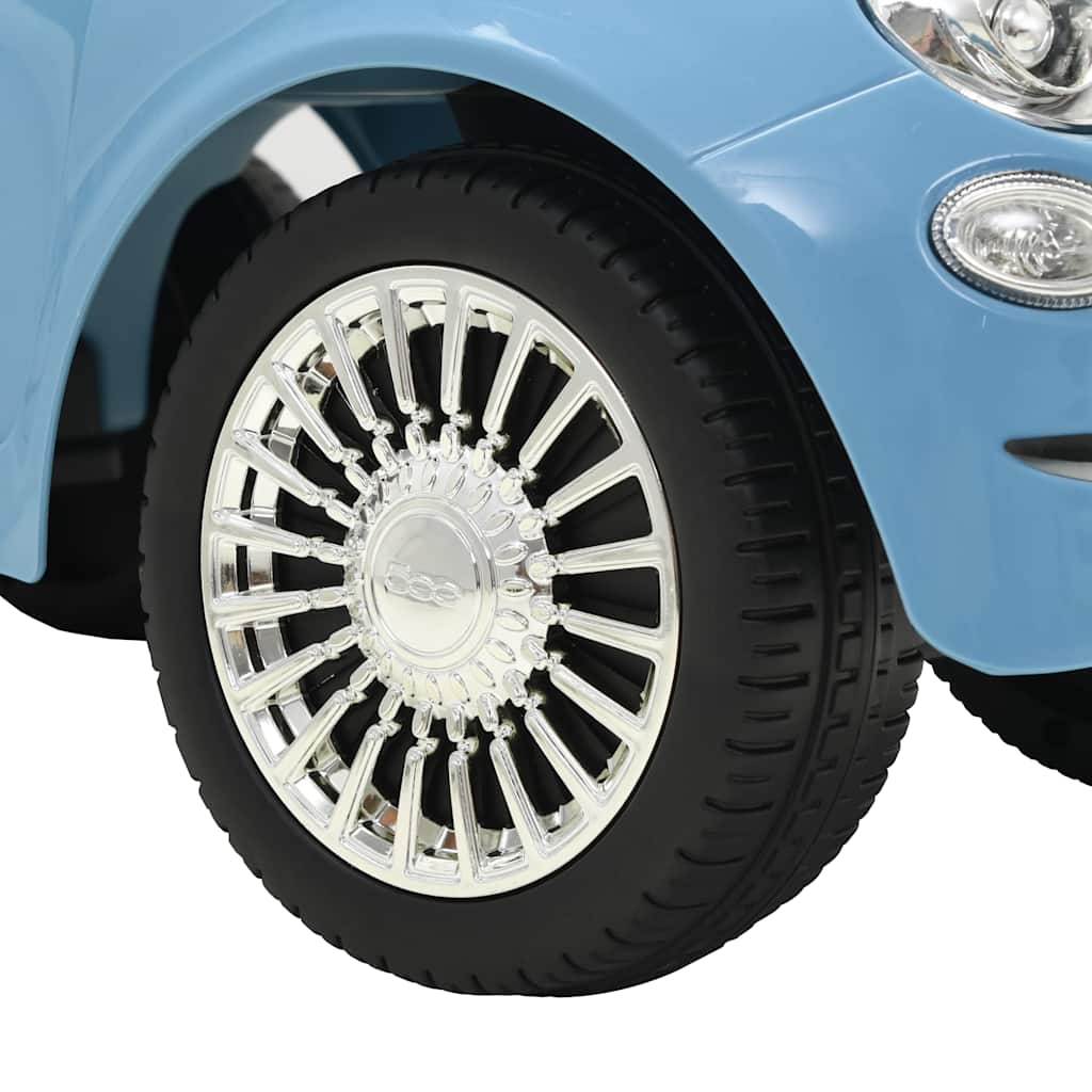 kék ráülős Fiat 500 játékautó