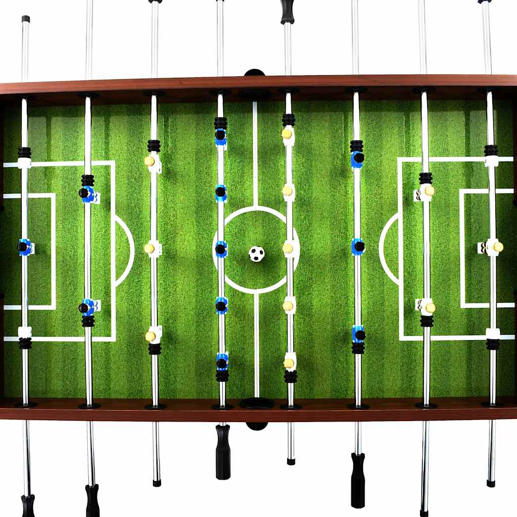 barna acél csocsóasztal 140 x 74,5 x 87,5 cm