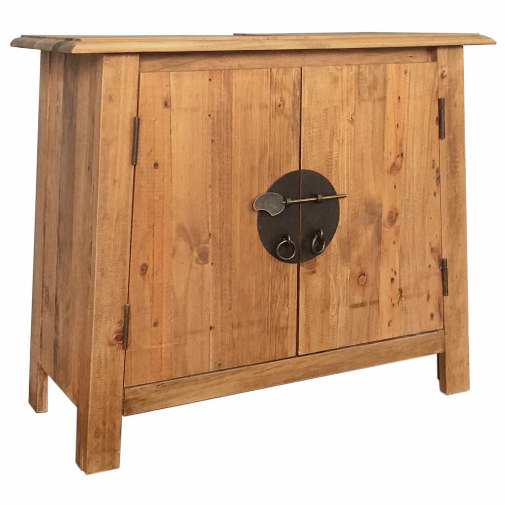 tömör újrahasznosított fenyőfa pipereszekrény 70 x 32 x 63 cm