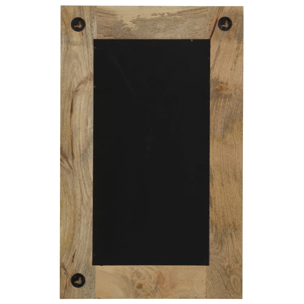 tömör mangófa keretű tükör 50 x 80 cm