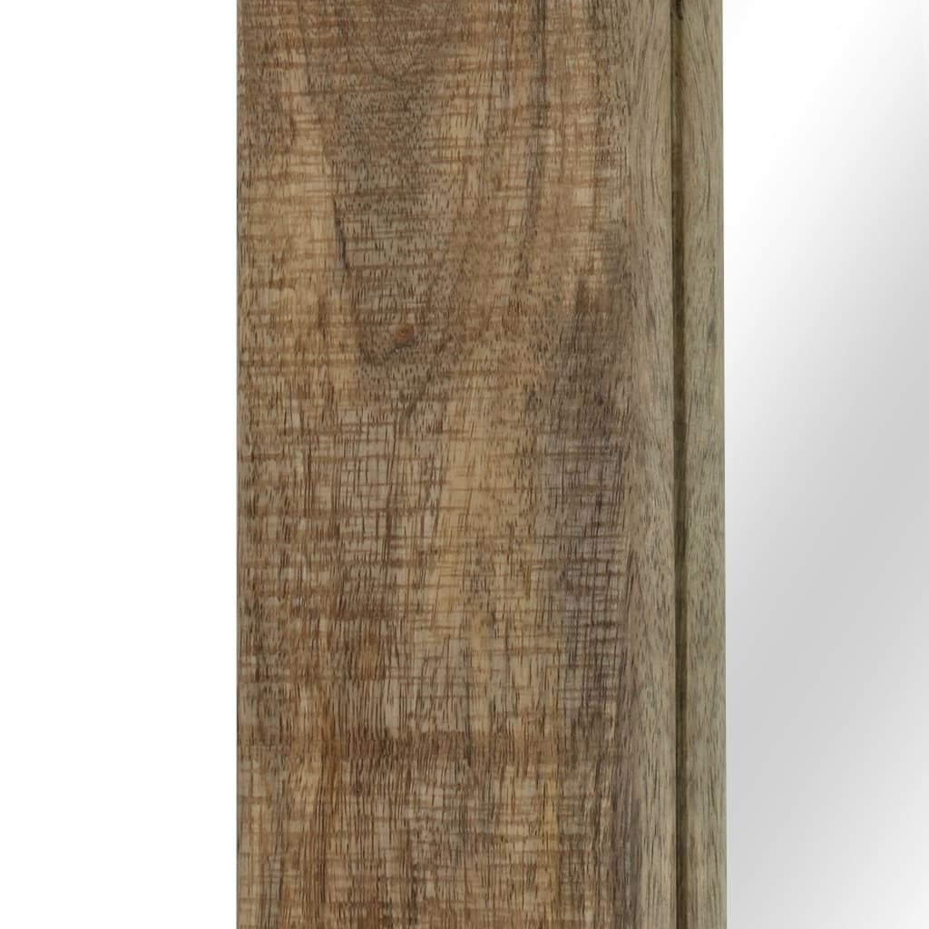 tömör mangófa keretű tükör 50 x 110 cm