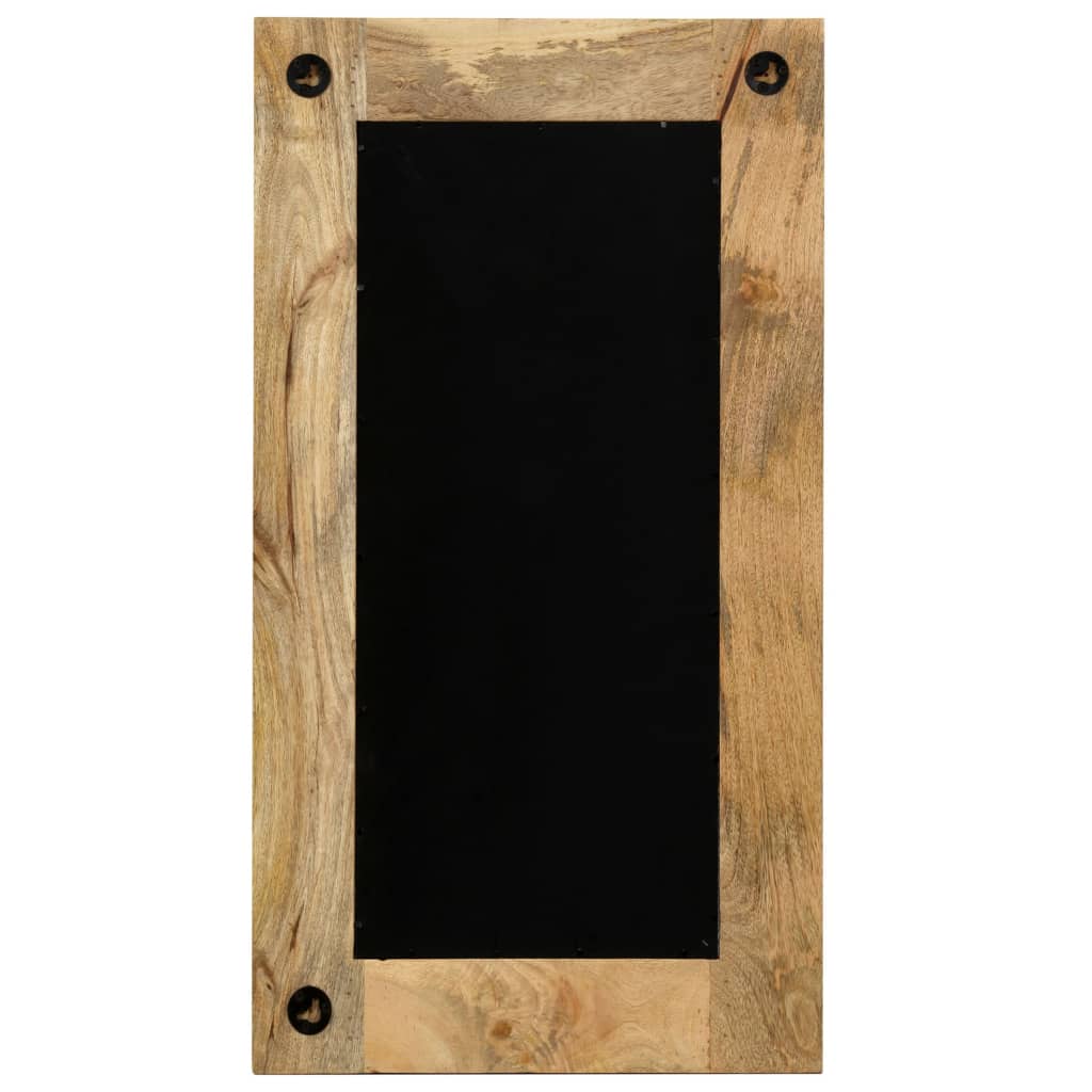 tömör mangófa keretű tükör 50 x 110 cm