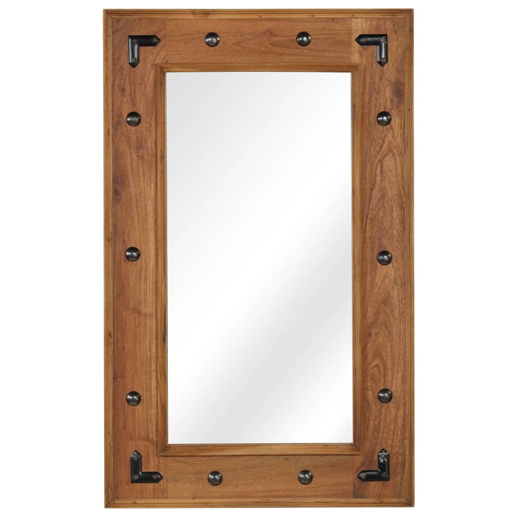 tömör akácfa keretű tükör 50 x 80 cm