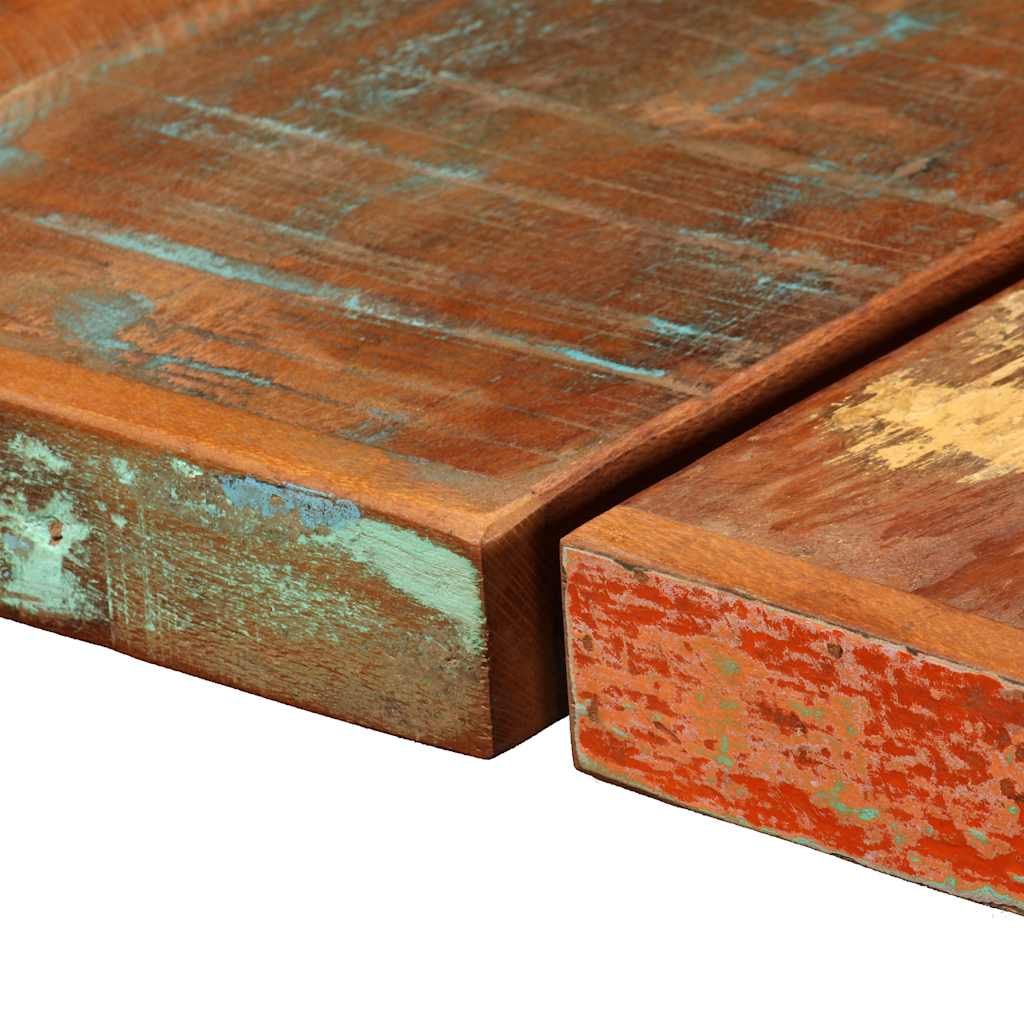 7 részes tömör újrahasznosított fa/valódi bőr/vászon bárszett