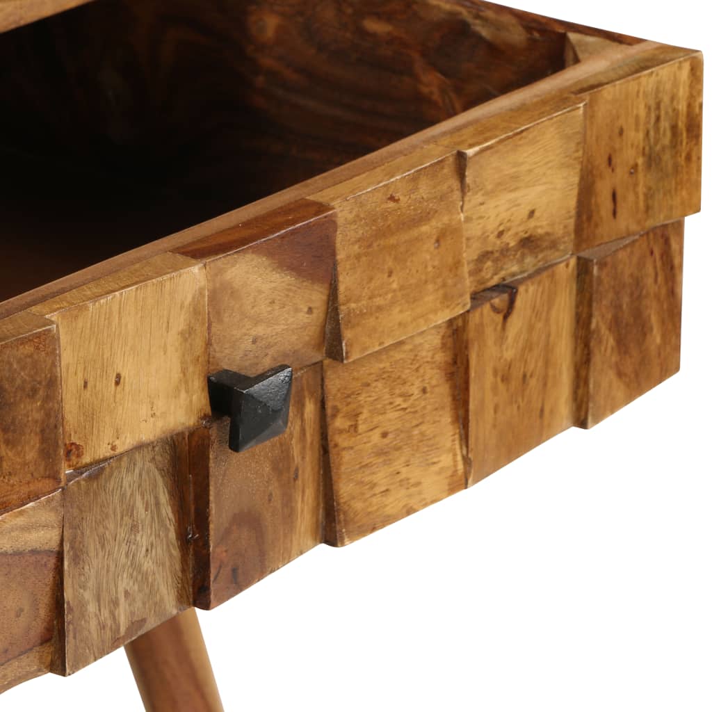 tömör akácfából dohányzóasztal mézszínű felülettel 110x50x37 cm