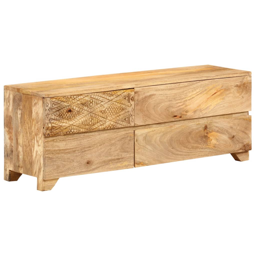 tömör mangófa TV-szekrény 110 x 30 x 40 cm