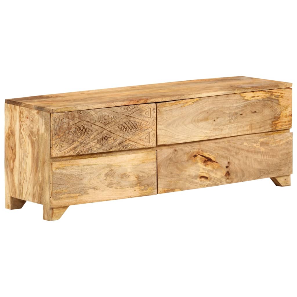 tömör mangófa TV-szekrény 110 x 30 x 40 cm
