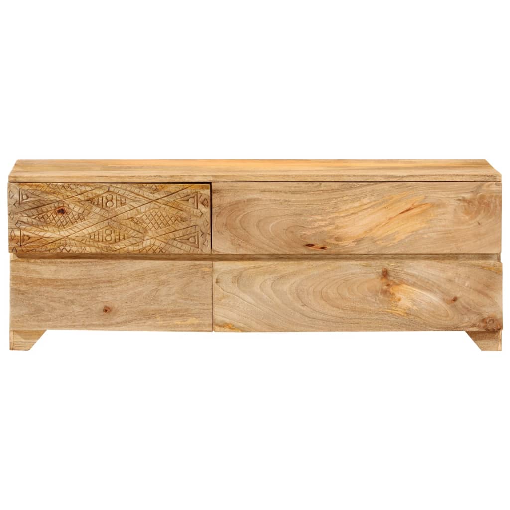 tömör mangófa TV-szekrény 110 x 30 x 40 cm