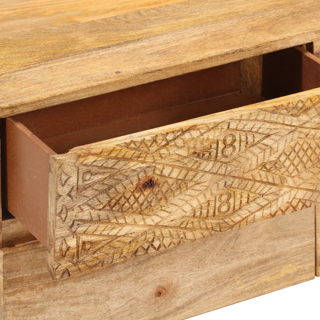 tömör mangófa TV-szekrény 110 x 30 x 40 cm