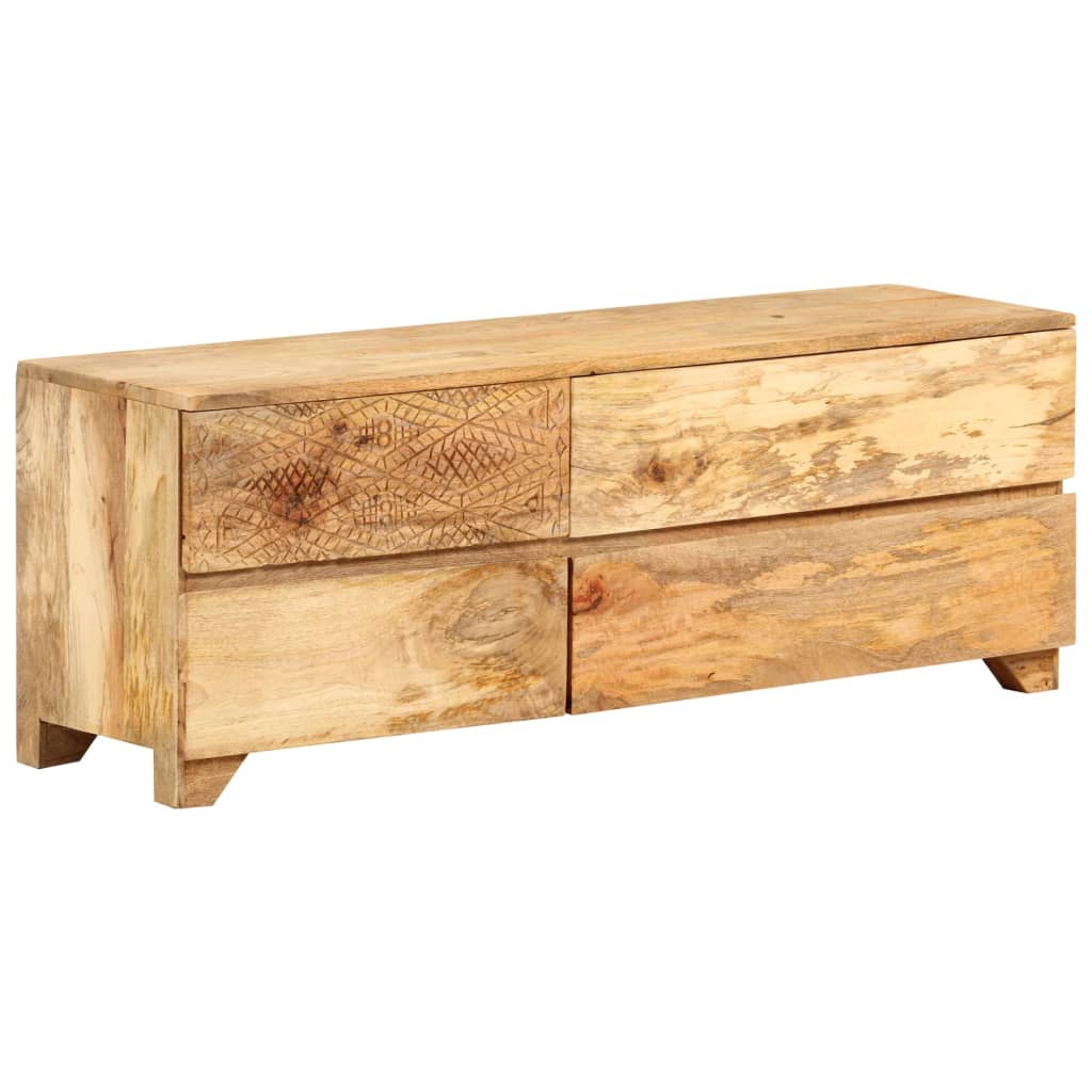 tömör mangófa TV-szekrény 110 x 30 x 40 cm