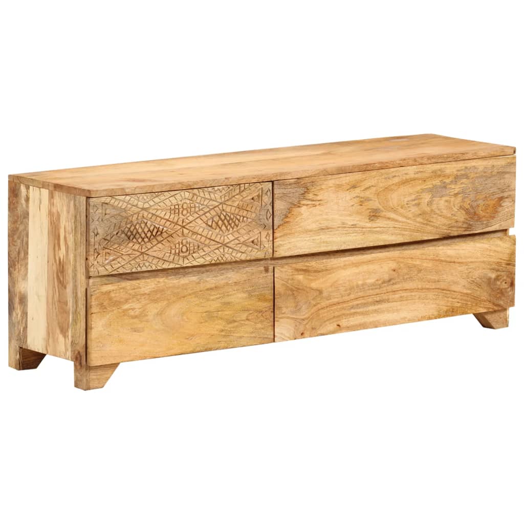 tömör mangófa TV-szekrény 110 x 30 x 40 cm