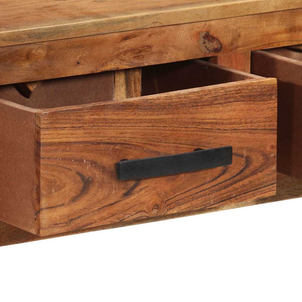 3 fiókos tömör fa tálalóasztal 110 x 30 x 80 cm