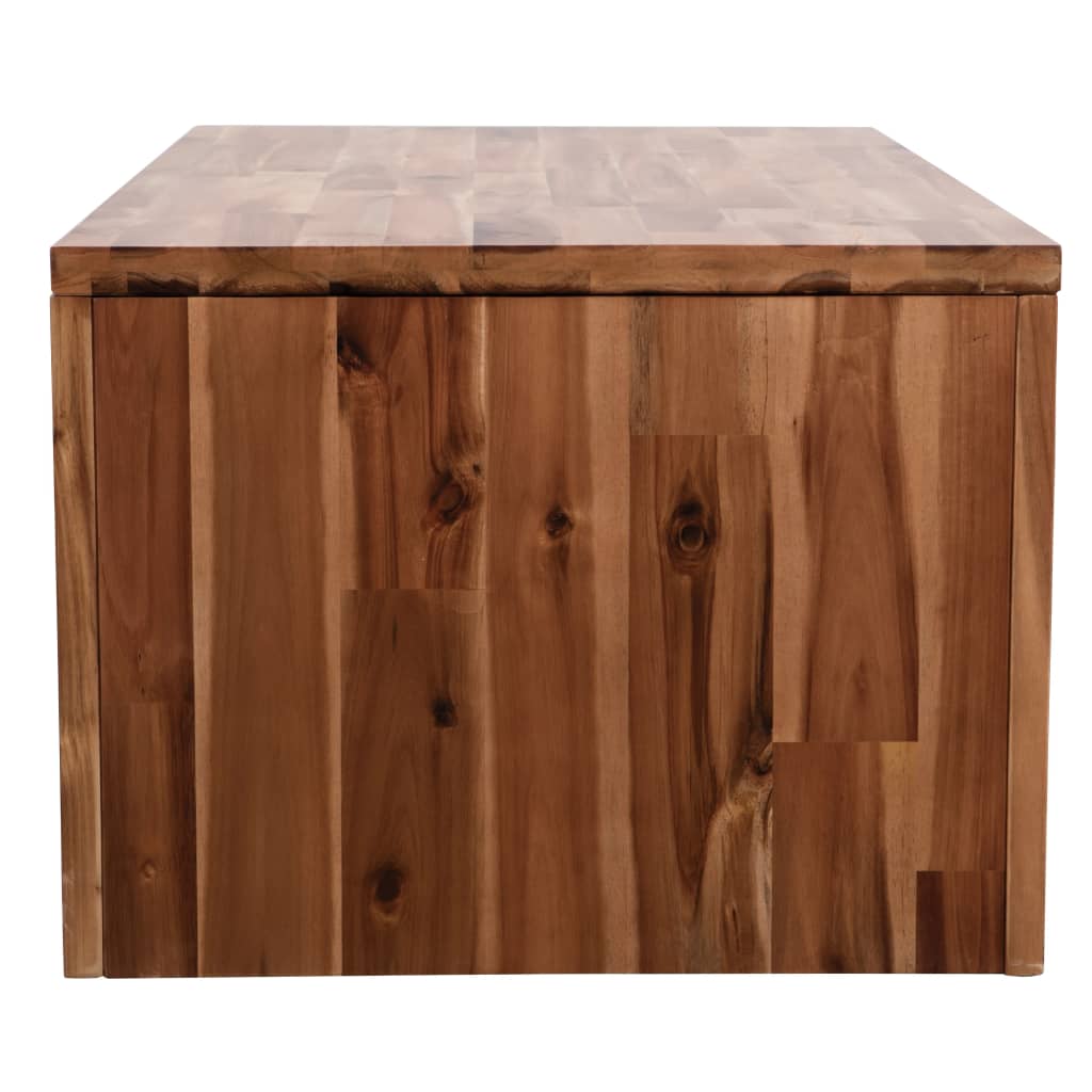 tömör akácfa dohányzóasztal 90 x 50 x 37,5 cm