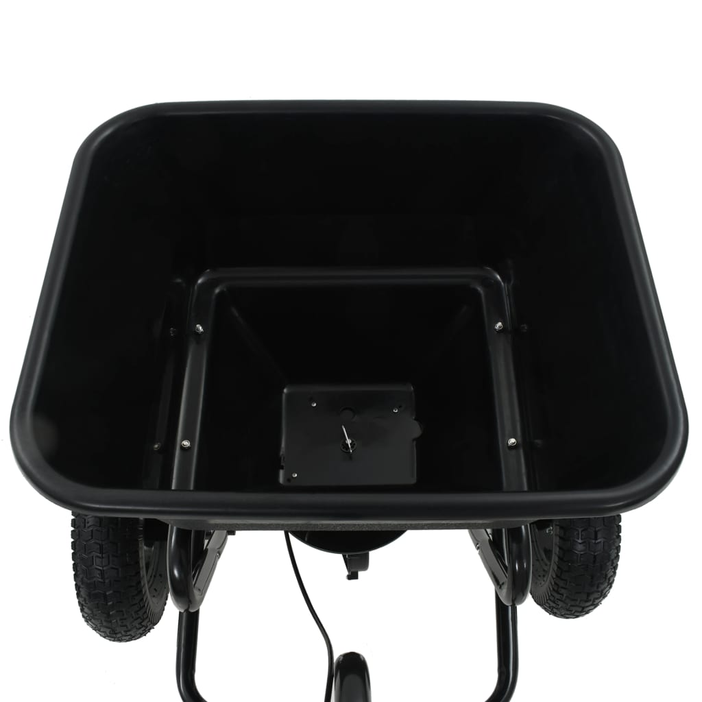 vontatható sószóró kocsi PVC/acél 125 x 74 x 79 cm 45 literes