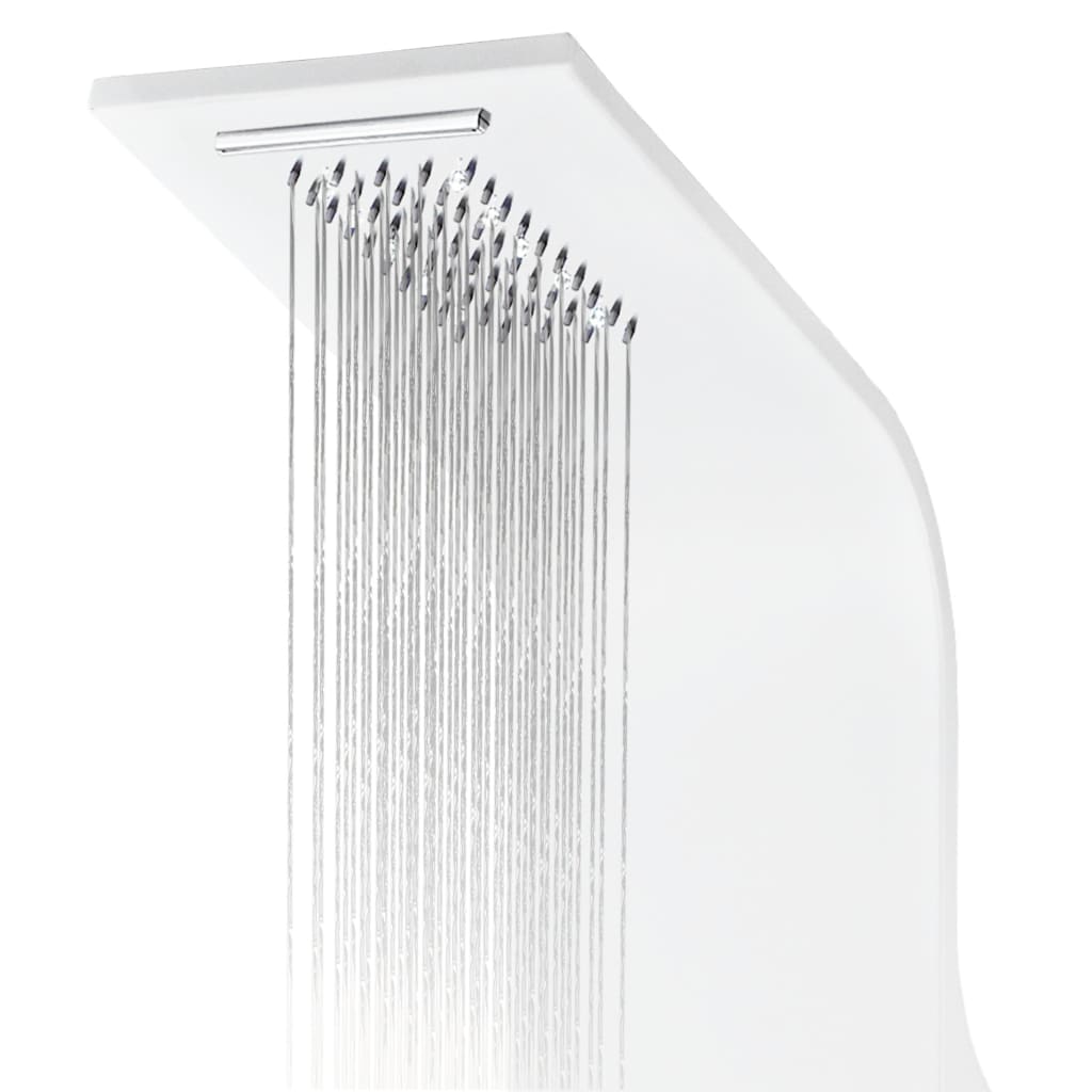 fehér alumínium zuhanypanel 20 x 44 x 130 cm