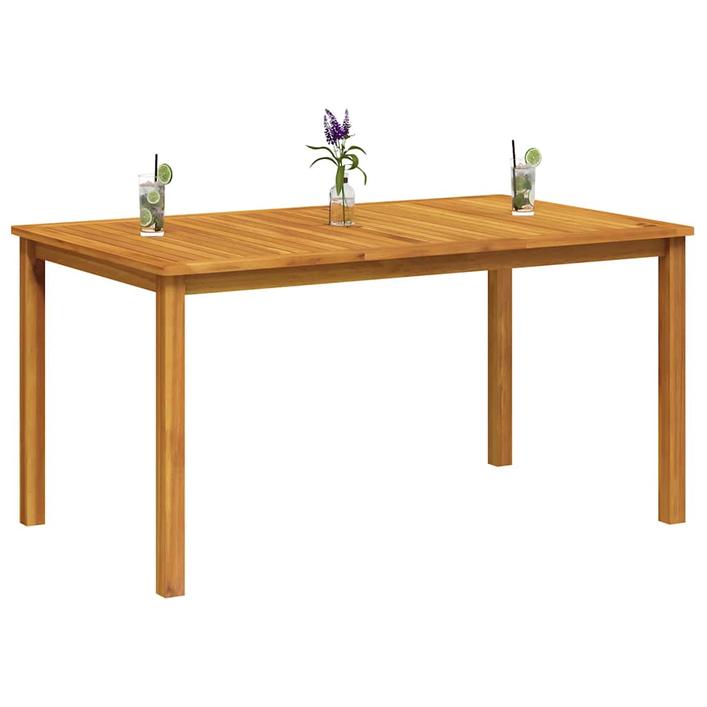 tömör akácfa kerti asztal 150 x 90 x 74 cm