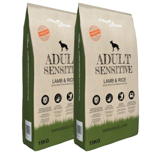 2 db „Adult Sensitive Lamb & Rice” prémium száraz kutyatáp 30 kg