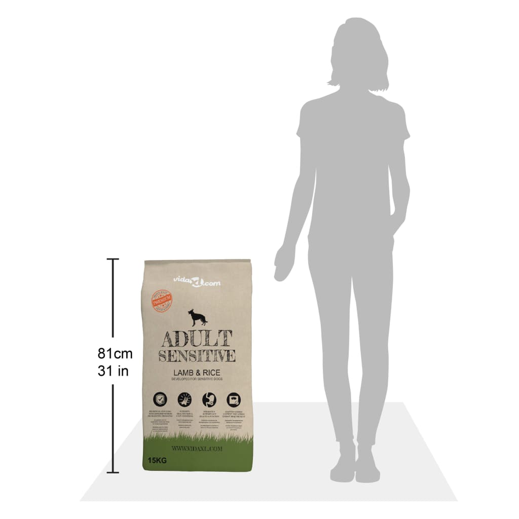 2 db „Adult Sensitive Lamb & Rice” prémium száraz kutyatáp 30 kg