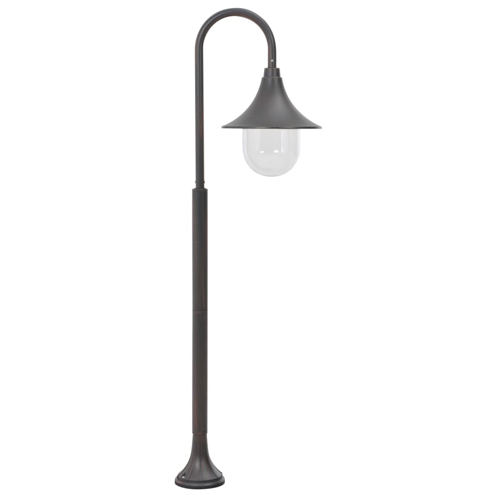 bronzszínű alumínium kerti állólámpa, E27, 120 cm