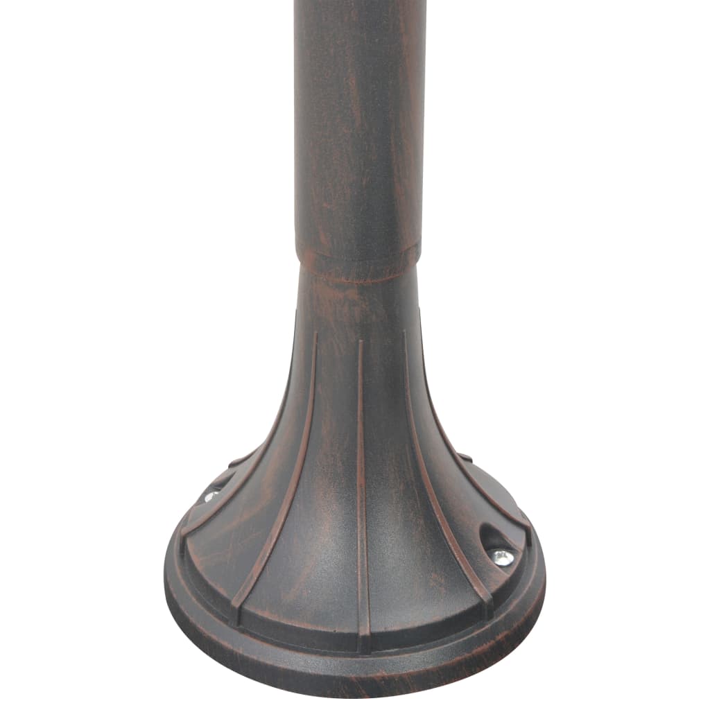 bronzszínű alumínium kerti állólámpa, E27, 120 cm