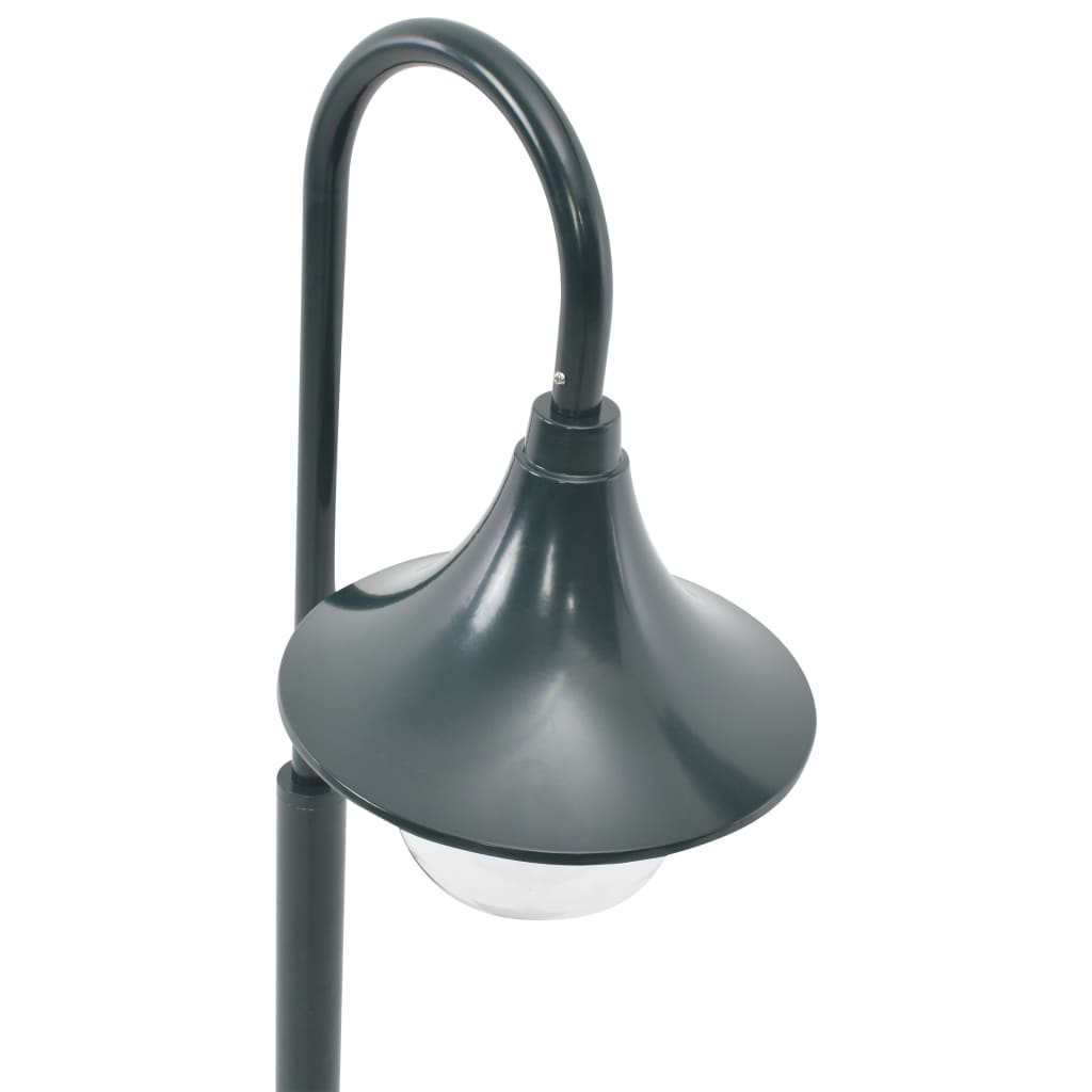 sötétzöld alumínium kerti állólámpa, E27, 120 cm
