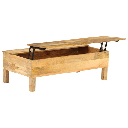 tömör mangófa dohányzóasztal 110 x 55 x 35 cm
