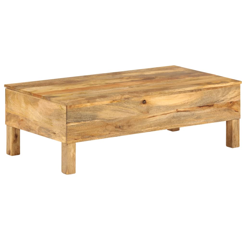 tömör mangófa dohányzóasztal 110 x 55 x 35 cm