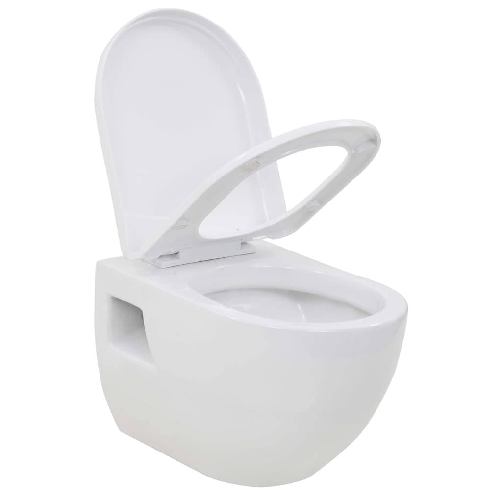 fehér kerámia fali WC csésze