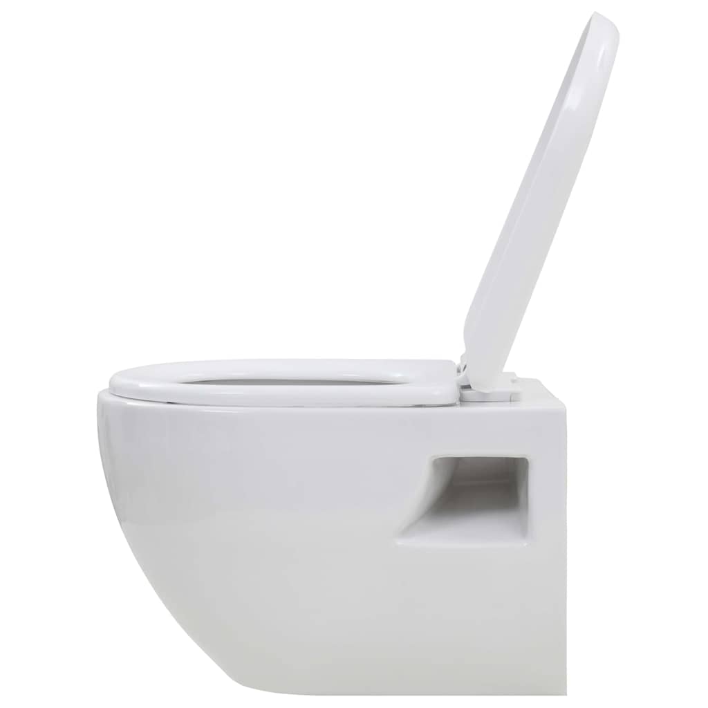fehér kerámia fali WC csésze