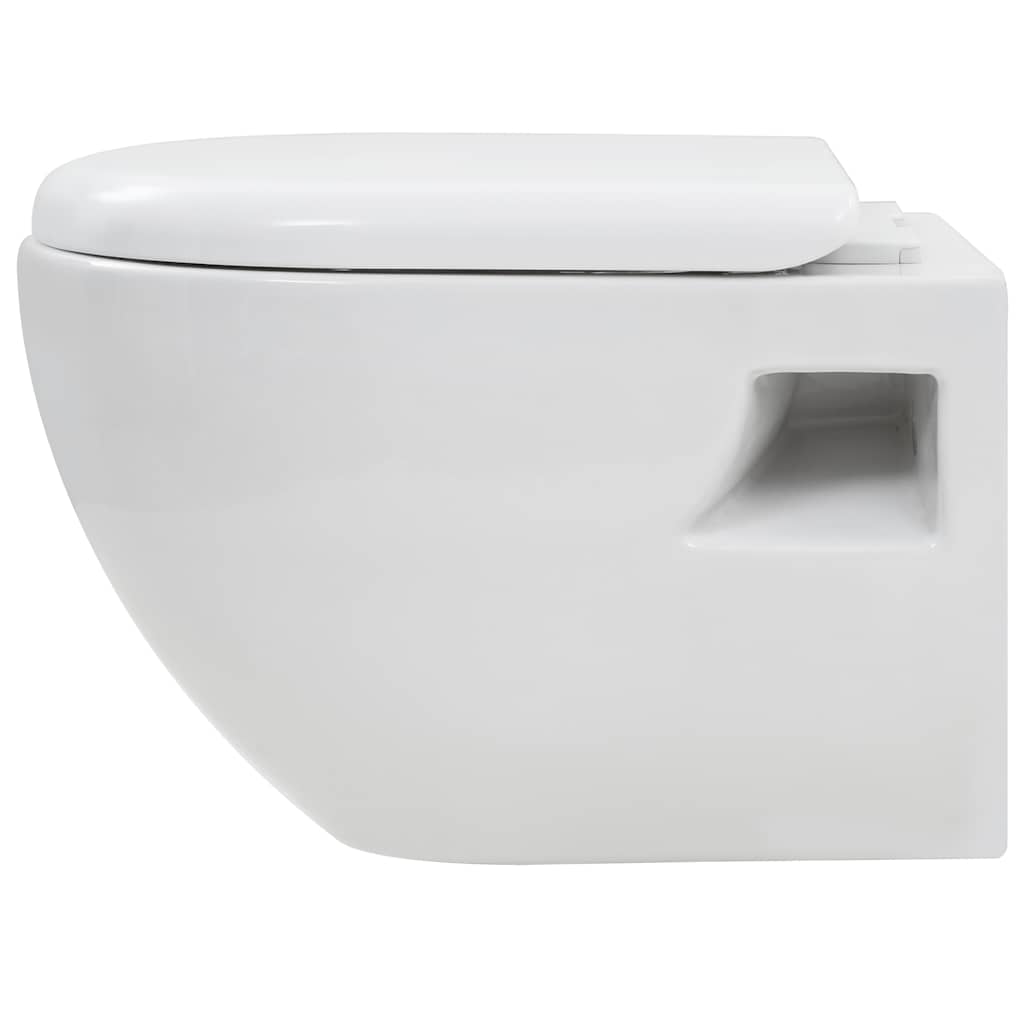 fehér kerámia fali WC csésze