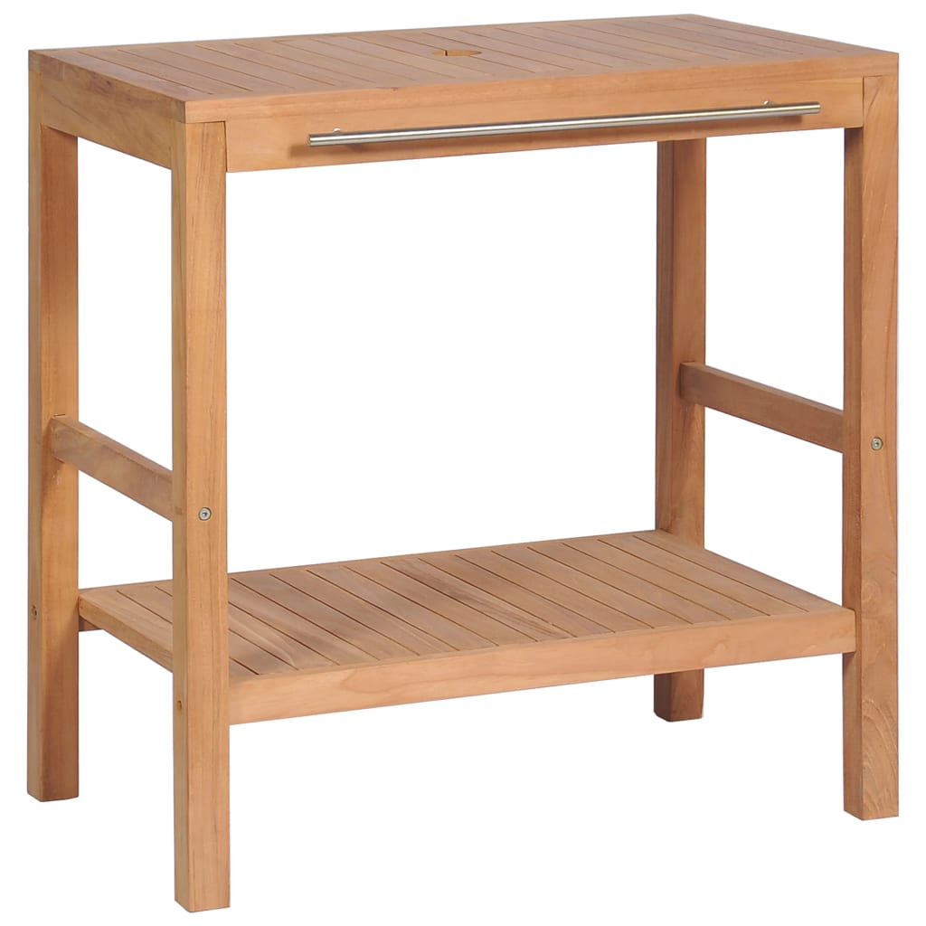 tömör tíkfa fürdőszobai pipereszekrény 74 x 45 x 75 cm