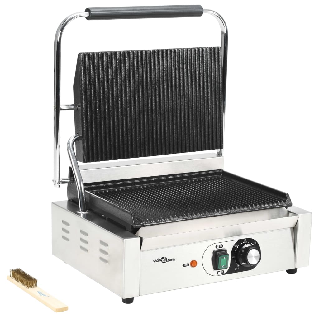 bordás kontaktgrill 2200 W 43 x 30,5 x 20 cm