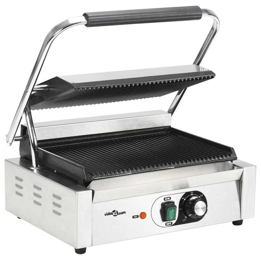 bordás kontaktgrill 2200 W 43 x 30,5 x 20 cm