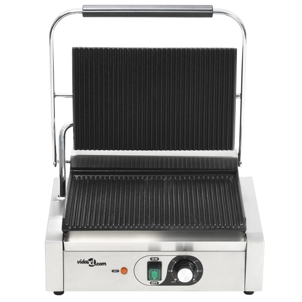 bordás kontaktgrill 2200 W 43 x 30,5 x 20 cm