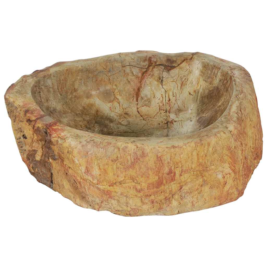 krémszínű őskő mosdókagyló 45 x 35 x 15 cm