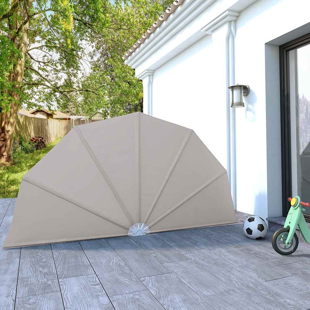 krémszínű összecsukható terasz oldalárnyékoló 160 cm