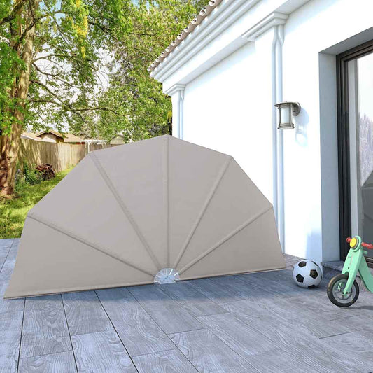 krémszínű összecsukható terasz oldalárnyékoló 160 cm