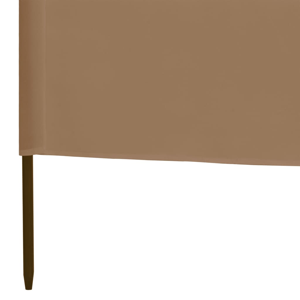 tópszínű szövet 3-paneles szélellenző 400 x 120 cm