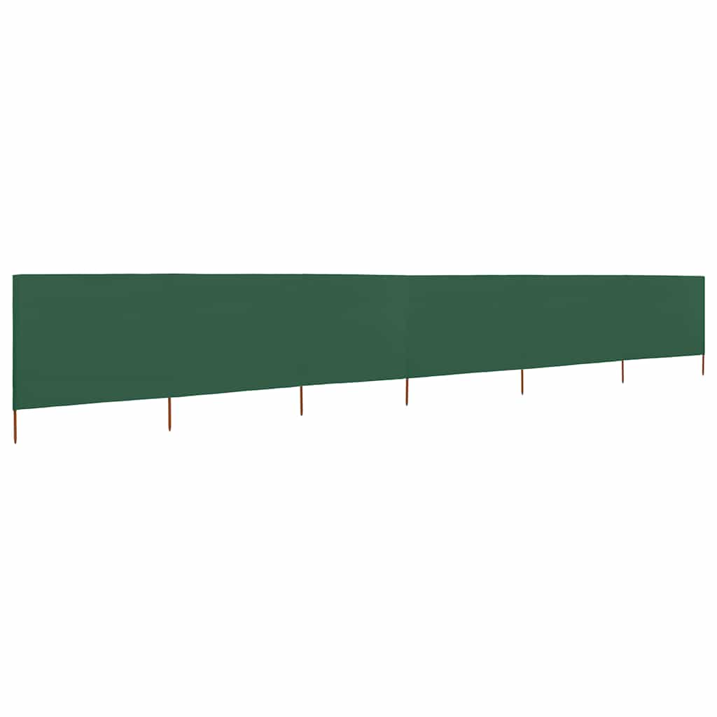 zöld 6-paneles szövet szélellenző 800 x 80 cm