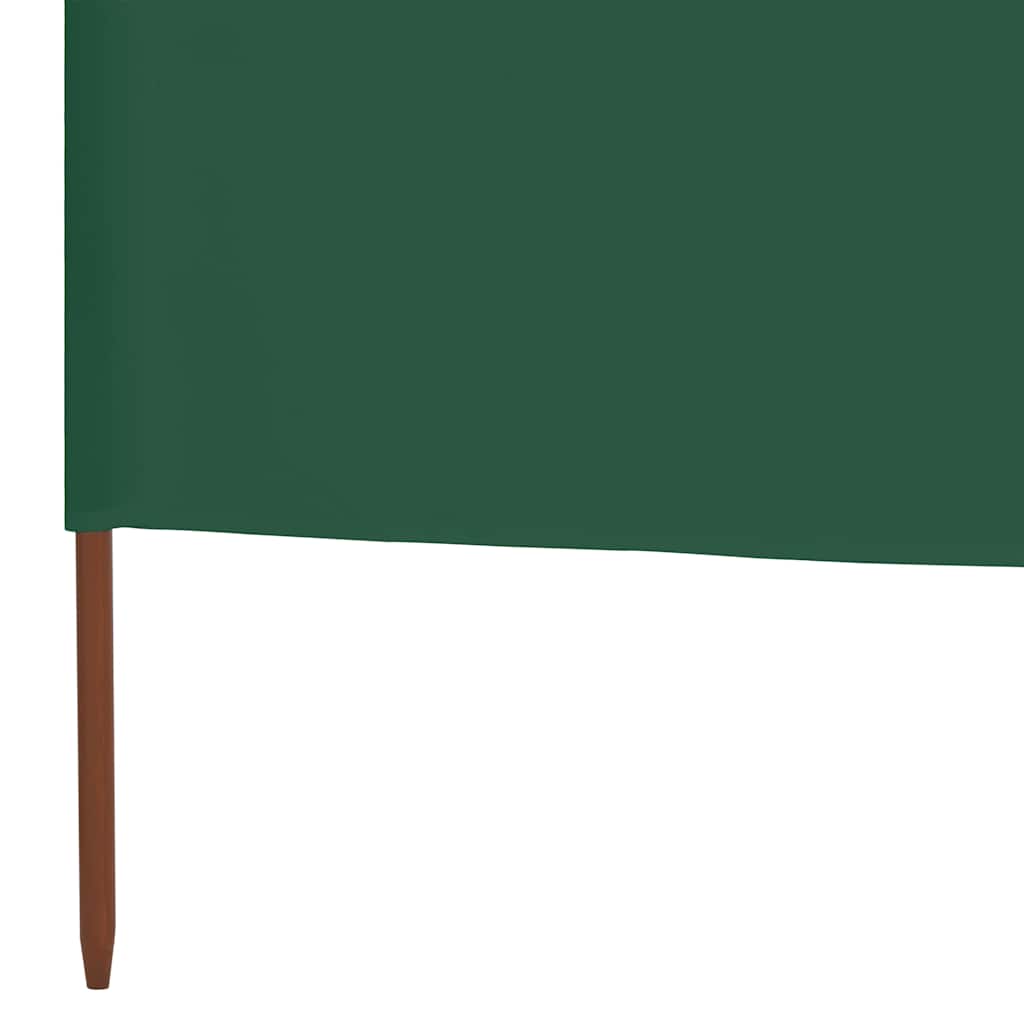zöld 6-paneles szövet szélellenző 800 x 80 cm