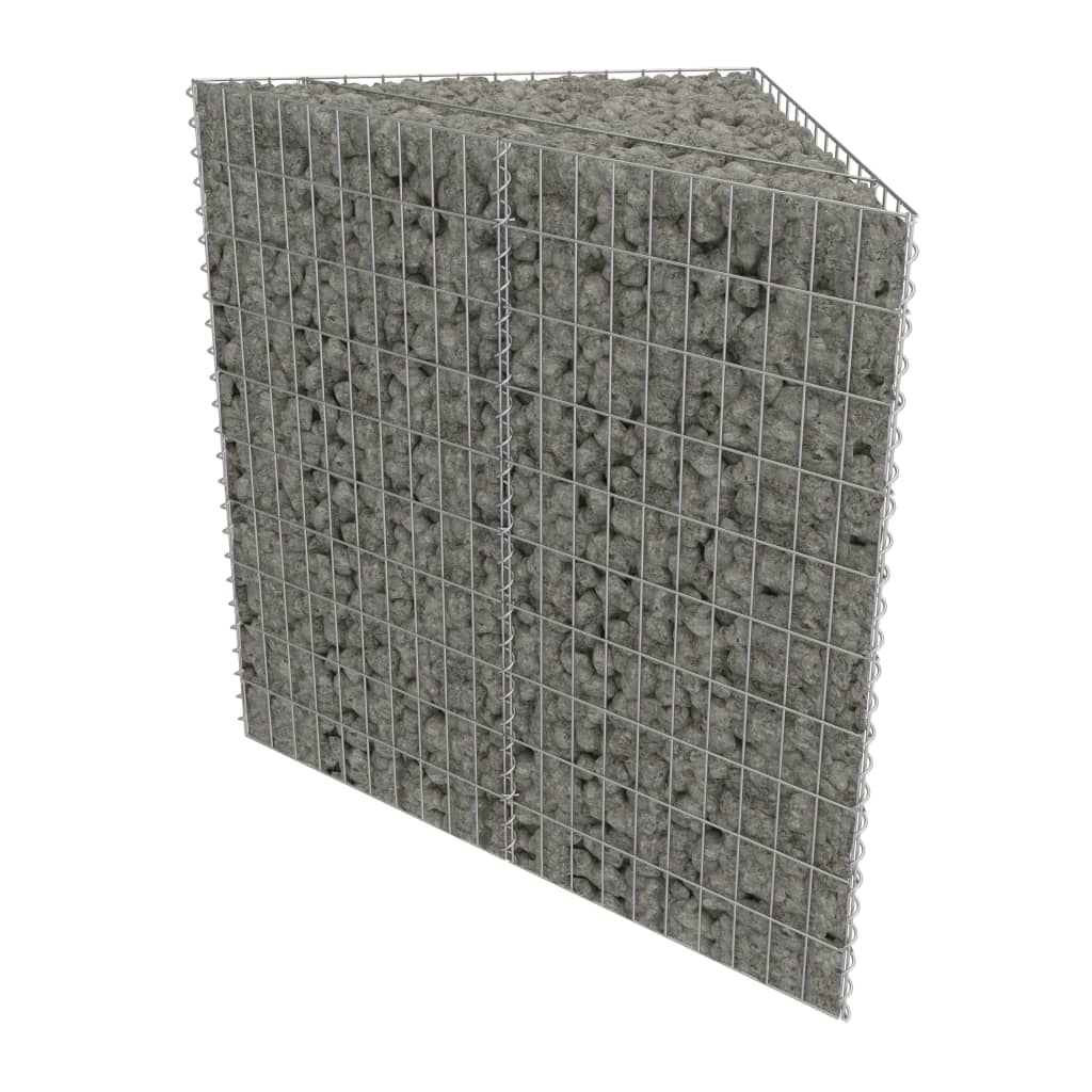 horganyzott acél gabion magaságyás 75 x 75 x 100 cm