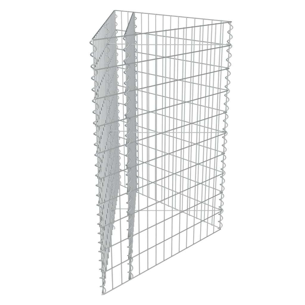horganyzott acél gabion magaságyás 75 x 75 x 100 cm