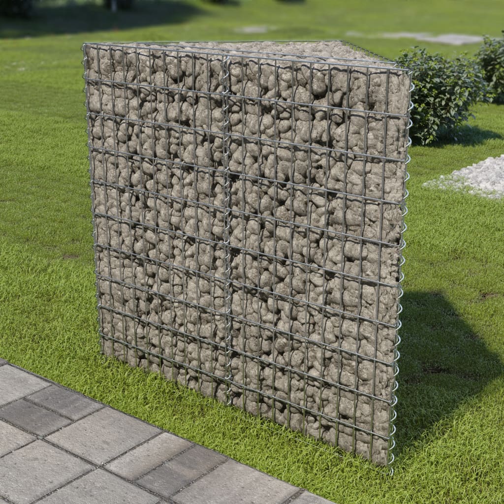 horganyzott acél gabion magaságyás 75 x 75 x 100 cm