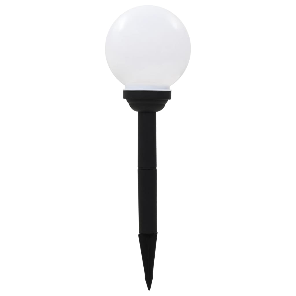 4 db napelemes kültéri LED gömblámpa, 15 cm RGB
